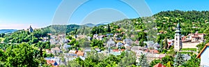 Panoramatický výhled na Staré Město Banská Štiavnica, Slovensko