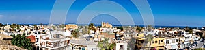 Panoramic view old town of Famagusta (Gazimagusa)