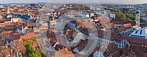 A panoramic view of the old town from the Grazer Schlossberg photo