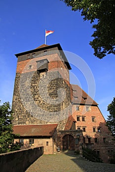 Panoramic view of Old Town in Nuremberg