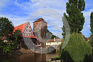 Panoramic view of Old Town in Nuremberg