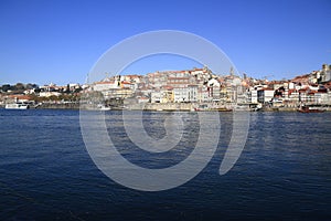 Panoramic view of old town of Porto, Portugal