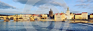 Panoramic view of old town Prague, Czech Republic