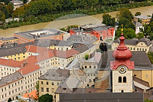 Panoramic view of the Old town. Salzburg. Austria photo