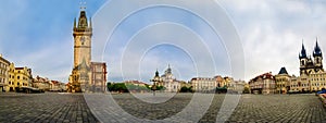 Panoramic view of Old Town Square,Praha photo