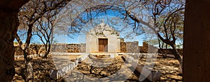 Panoramic view of the oldest chapel, XVII century, Maio Island, Cape Verde