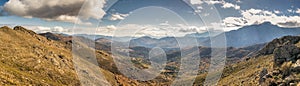 Panoramic view of Olmi Cappella valley with in Corsica