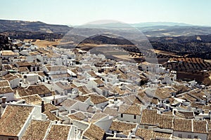 Panoramic view of Olvera, Andalucia, Spain
