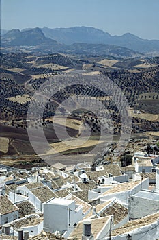 Panoramic view of Olvera, Andalucia, Spain