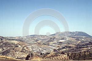 Panoramic view of Olvera, Andalucia, Spain