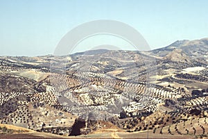 Panoramic view of Olvera, Andalucia, Spain