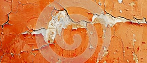 The panoramic view of this orange decay texture extends the visual journey through the fascinating process of natural