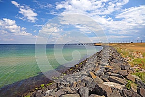 Panoramic view of Oresundsbridge.