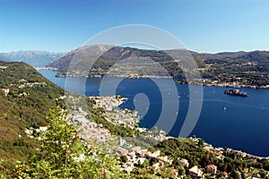 Panoramic View on Orta Lake