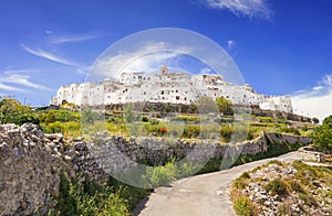 Panoramic view of Ostuni, Puglia, Italy photo