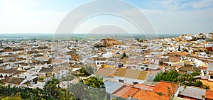 Panoramic view of Osuna, province of Seville, Andalusia, Spain