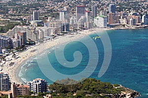 Panoramic view over Calp (Spain)