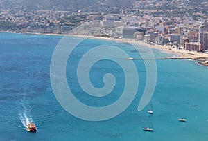 Panoramic view over Calp (Spain)