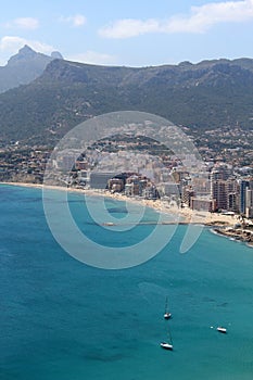 Panoramic view over Calp (Spain)