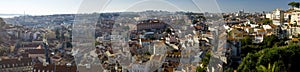 Panoramic view over the city of Lisbon