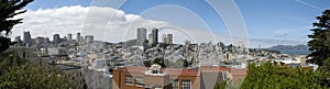 Panoramic view over the city of San Francisco, Califronia photo