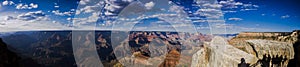 Panoramic view over the Grand Canyon