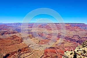 Panoramic view over the grand canyon