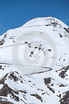 Panoramic view over Grossglockner Pass in Austria