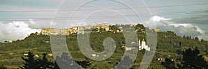 Panoramic view over Pienza, Tuscany