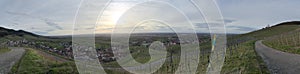 Panoramic view over the town of Neuweier, Baden-Wurttemberg, Germany