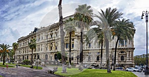 Panoramic view of the Palace of Justice in Rome (Palazzo di Giustizia) seat of the Supreme Court of Cassation