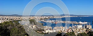 Panoramic view of Palma de Mallorca, Spain