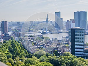 Panoramic view of a part of Rotterdam