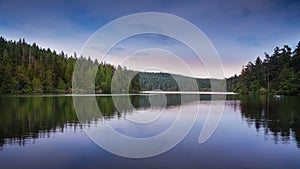 Panoramic view of Pass lake landscape