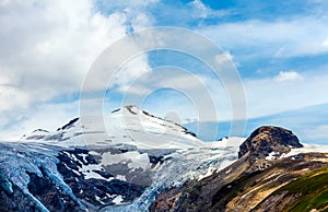 Panoramic view at Pasterze Glacier Grossglockner