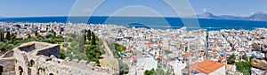 Panoramic view of Patras from the fortress, Greece