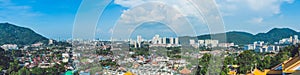 Panoramic View of Penang, Georgetown in Malaysia