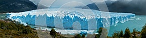 Panoramic view of Perito Moreno Glacer, Patagonia, Argentina.