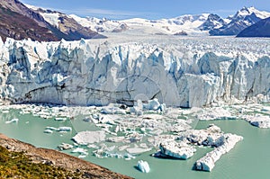 Panoramic view, Perito Moreno Glacier, Argentina