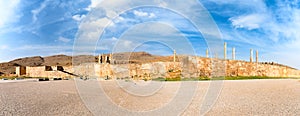 Panoramic view of Persepolis in northern Shiraz, Iran.