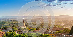 Panoramic view of Perugia, Umbria, Italy