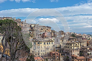 Panoramic view of Perugia, Umbria, Italy