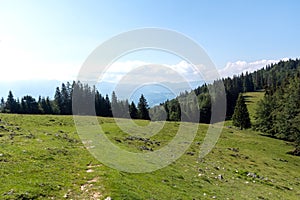 Panoramic view - Piatra Craiului Mountains, Romania