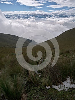 Panoramic view at the Pichincha volcano