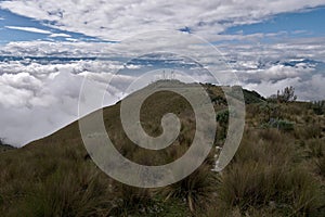 Panorámico sobre el volcán 