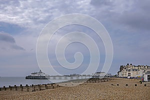 Panoramic view of the pier at Eastbourne