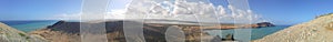 Panoramic view from Pilon de Azucar. La Guajira landscape. Colombia