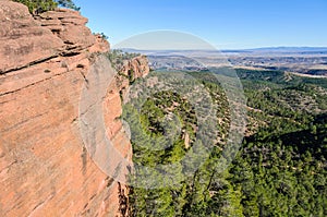 Panoramic view in Pinares del Rodeno Natural Park, Spain photo