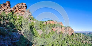 Panoramic view in Pinares del Rodeno Natural Park, Spain photo