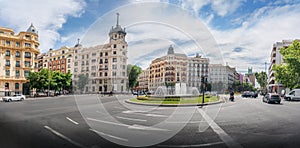 Panoramic view of Plaza de Alonso Martinez Square